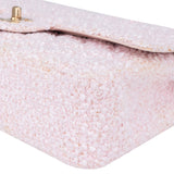 Chanel Quilted Tweed Medium Double Flap Crossbody Bag