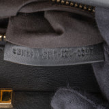 Fendi Noir Leather Gold Edition Spikes Peekaboo Handbag