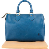 Louis Vuitton Blue Epi Leather Speedy 25 Handbag