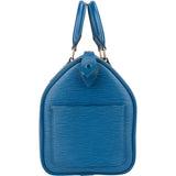 Louis Vuitton Blue Epi Leather Speedy 25 Handbag
