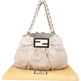Fendi Limited Floral Baguette Buckle Handbag