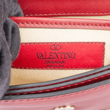 Valentino Garavani Red Leather Spikes Rockstud Crossbody Bag