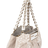 Fendi Limited Floral Baguette Buckle Handbag