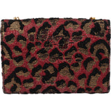 Saint Laurent Leopard Print Pompon Kate Crossbody Bag