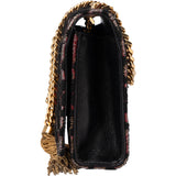 Saint Laurent Leopard Print Pompon Kate Crossbody Bag