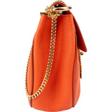Chloé Orange Leather Drew Crossbody Bag