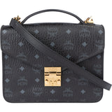 MCM Black Visetos Monogram Patricia Crossbody Bag