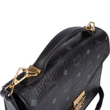 MCM Black Visetos Monogram Patricia Crossbody Bag