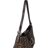 Fendi FF Monogram Baguette Buckle Shoulder Bag