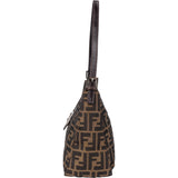 Fendi FF Monogram Baguette Buckle Shoulder Bag