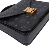 MCM Black Visetos Monogram Patricia Crossbody Bag