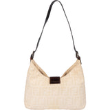 Fendi FF Monogram Baguette Buckle Shoulder Bag