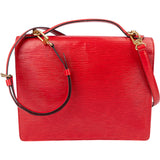 Louis Vuitton Rouge Epi Leather Monceau Handbag