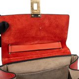 Chloé Rouge Leather Drew Crossbody Bag