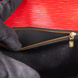 Louis Vuitton Rouge Epi Leather Monceau Handbag