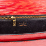 Louis Vuitton Rouge Epi Leather Monceau Handbag