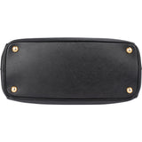 Prada Black Saffiano Leather Galleria Handbagg