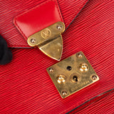 Louis Vuitton Rouge Epi Leather Monceau Handbag