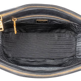 Prada Black Saffiano Leather Galleria Handbagg