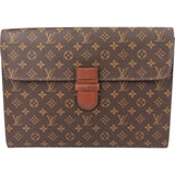 Louis Vuitton Canvas Monogram Cartella Business Clutch
