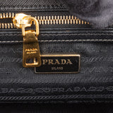 Prada Black Saffiano Leather Galleria Handbagg