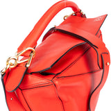 Loewe Red Leather Puzzle Handbag