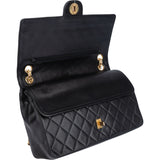 Chanel Quilted Lambskin 24K Gold Double Flap Shoulder Bag