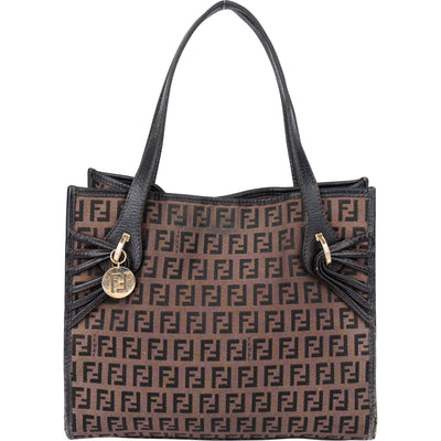 Fendi FF Monogram Zucca Handbag - vintageandkickz