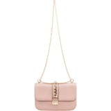 Valentino Garavani Calfskin Leather Rockstud Glam Lock Crossbody Bag
