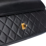 Chanel Quilted Lambskin 24K Gold Double Flap Shoulder Bag