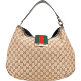 Gucci GG Monogram Sherry Line Hobo Bag