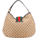 Gucci GG Monogram Sherry Line Hobo Bag