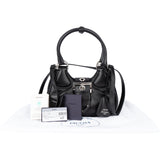 Prada Soft Leather Moon Mini Handbag