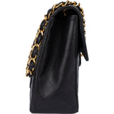 Chanel Quilted Lambskin 24K Gold Maxi Single Flap Crossbody Bag