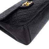 Chanel Quilted Lambskin 24K Gold Maxi Single Flap Crossbody Bag
