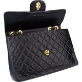 Chanel Quilted Lambskin 24K Gold Maxi Single Flap Crossbody Bag