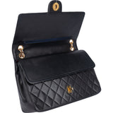 Chanel Quilted Lambskin Double Flap Shoulder Bag