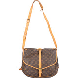 Louis Vuitton Canvas Monogram Saumur 35 Crossbody Bag