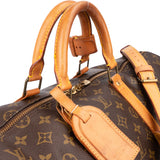 Louis Vuitton Canvas Monogram Keepall 55 Bandouliere