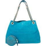 Gucci Blue Suede Soho Crossbody Bag
