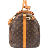 Louis Vuitton Canvas Monogram Keepall 55 Bandouliere