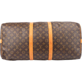 Louis Vuitton Canvas Monogram Keepall 55 Bandouliere