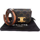 Celine Macadam Monogram Mini Triomphe Crossbody Bag