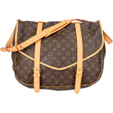 Louis Vuitton Canvas Monogram Saumur 43 Crossbody Bag