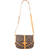 Louis Vuitton Canvas Monogram Saumur 30 Crossbody Bag