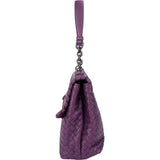 Bottega Veneta Purple Intrecciato Shoulder Bag