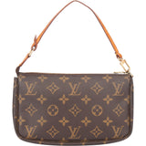 Louis Vuitton Canvas Monogram Pochette Accessoire Handbag