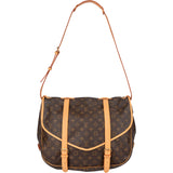 Louis Vuitton Canvas Monogram Saumur 43 Crossbody Bag