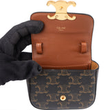 Celine Macadam Monogram Mini Triomphe Crossbody Bag