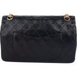 Chanel Quilted Lambskin 24K Gold Double Flap Shoulder Bag